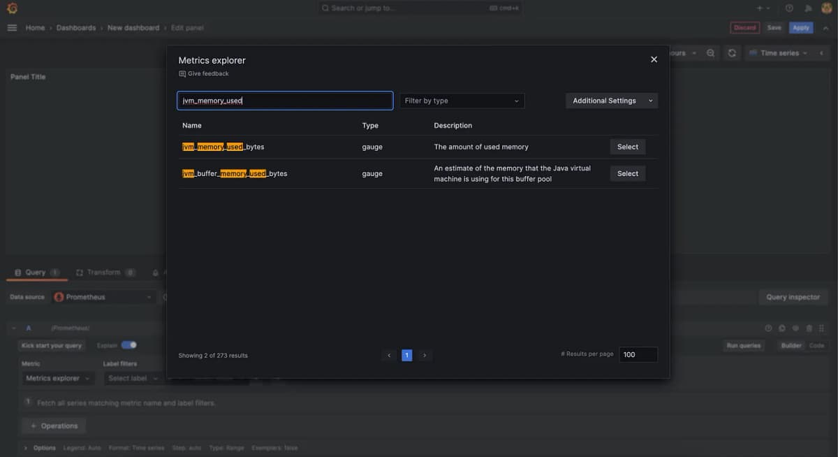 SpringPrometheusGrafana